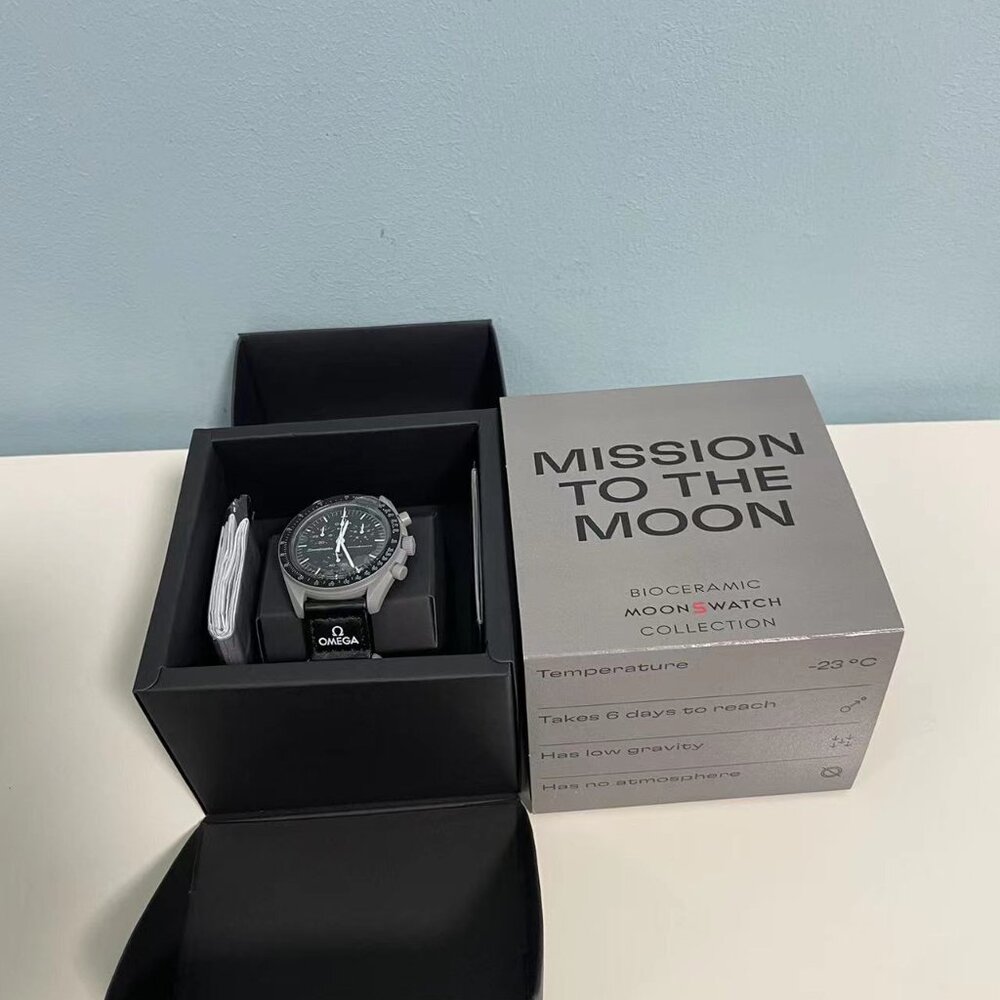 🍪 Swatch x Omega MoonSwatch Mission to Moon Watch | Bioceramic Gray Dial - Picture 6 of 6